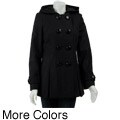 Miss Sixty Women's Double-breasted Wool Blend Coat
