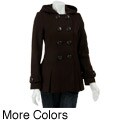 Miss Sixty Women's Petite Short Wool Blend Coat