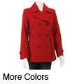 AK Anne Klein Women's Short Double-breasted Peacoat