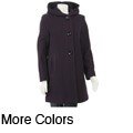 AK Anne Klein Women's Single-breasted Wool Coat