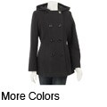 AK Anne Klein Women's Plus Size Short Wool Coat