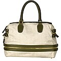 Chloe Natural Canvas Expandable Weekend Tote