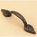 Oil-rubbed Bronze Leaf Cabinet Pulls (Pack of 5)