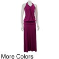 linQ Women's Halter Maxi Dress