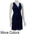 linQ Women's Sleeveless Knot-front Dress