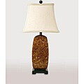 Tortoise Shell Table Lamp with Black Base (Pack of 2)