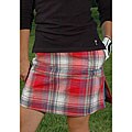 Golftini Women's Red/Blue Plaid Skort