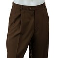 Palm Beach Men's Washable Toast Pleated Trousers