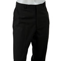 Palm Beach Charcoal Flat-front Washable Men's Trousers