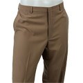 Palm Beach Men's Washable Tan Flat-front Trousers