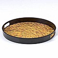 Kamra Gold Lava Non-slip 14-inch Serving Tray