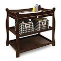Espresso Sleigh-style Changing Table