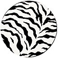 Zebra Print Rug (6' Round)