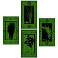 Miguel Paredes 'Fresh Herbs' 4-piece Canvas Art