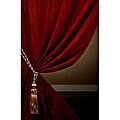 Signature Maroon Wine Velvet Curtain Panel (48 in. x 108 in.)