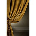 Signature Desert Velvet Double-wide Curtain Panel (96 in. x 84 in.)