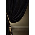 Signature Black Velvet Double Wide Curtain Panel (96 in. x 108 in.)
