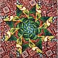 Appaloosa Trails Fabric 'Kaleidoscope' Quilt Block Kit