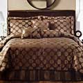 Circle Line Chocolate 7-piece Comforter Set