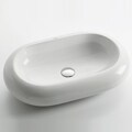 Kraus Oval White Ceramic Lavatory Vessel Sink