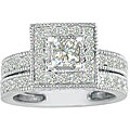 14k Gold 1 1/2ct TDW Diamond Bridal Ring Set (H-I, I1-I2)