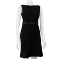 Tiana B. Women's Origami Satin Trim Solid Dress