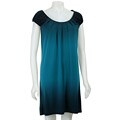 Tiana B. Women's Pleated-neck Ombre Dress