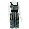 Tiana B. Women's Border Print Babydoll Dress