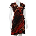 Tiana B. Women's Ruffled Wrap Dress