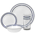 Corelle Livingware Classic Cafe Blue 16-piece Dinnerware Set