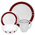 Corelle Livingware Urban Red 16-piece Dinnerware Set