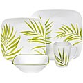 Corelle Square Bamboo Leaf 16-piece Dinnerware Set