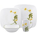 Corelle Square Buttercup 16-piece Dinnerware Set