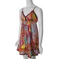 Funky People Women's Swirl Print V-neck Sundress