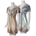 POP Junior's V-neck Sublimation Print Tunic Dress