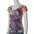 California Bloom Women's Banded Bottom Sublimation Top