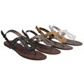 Bamboo by Journee Women's Keyhole Vamp Sandals