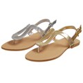 Bamboo by Journee Women's Keyhole Vamp Sandals