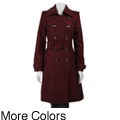 London Fog Women's Iridescent Trench Coat