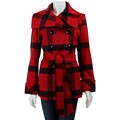 London Fog Buffalo Plaid Trench Coat