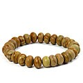 Rondell Stone Jasper Bead Stretch Bracelet
