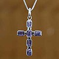 Sterling Silver Amethyst 'Violet Light' Necklace (Indonesia)