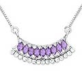 Sterling Silver Amethyst 'Queen of Egypt' Necklace (India)