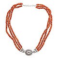 Carnelian 'Sun Torch' Strand Necklace (India)