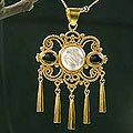 Gold Vermeil 'Majestic India' Rose Quartz Choker (India)