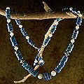 Silver Pearl/ Lapis Lazuli 'Ocean Marvel' Necklace (India)