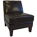 Emmett Armless Bi-cast Leather Chair