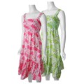 Ashley Brand Women's Plus Size Smocked Sundress