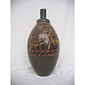 Large Pre-Columbian Design Red Vase (Nicaragua)
