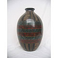 Clay Banded Tall Vase (Nicaragua)